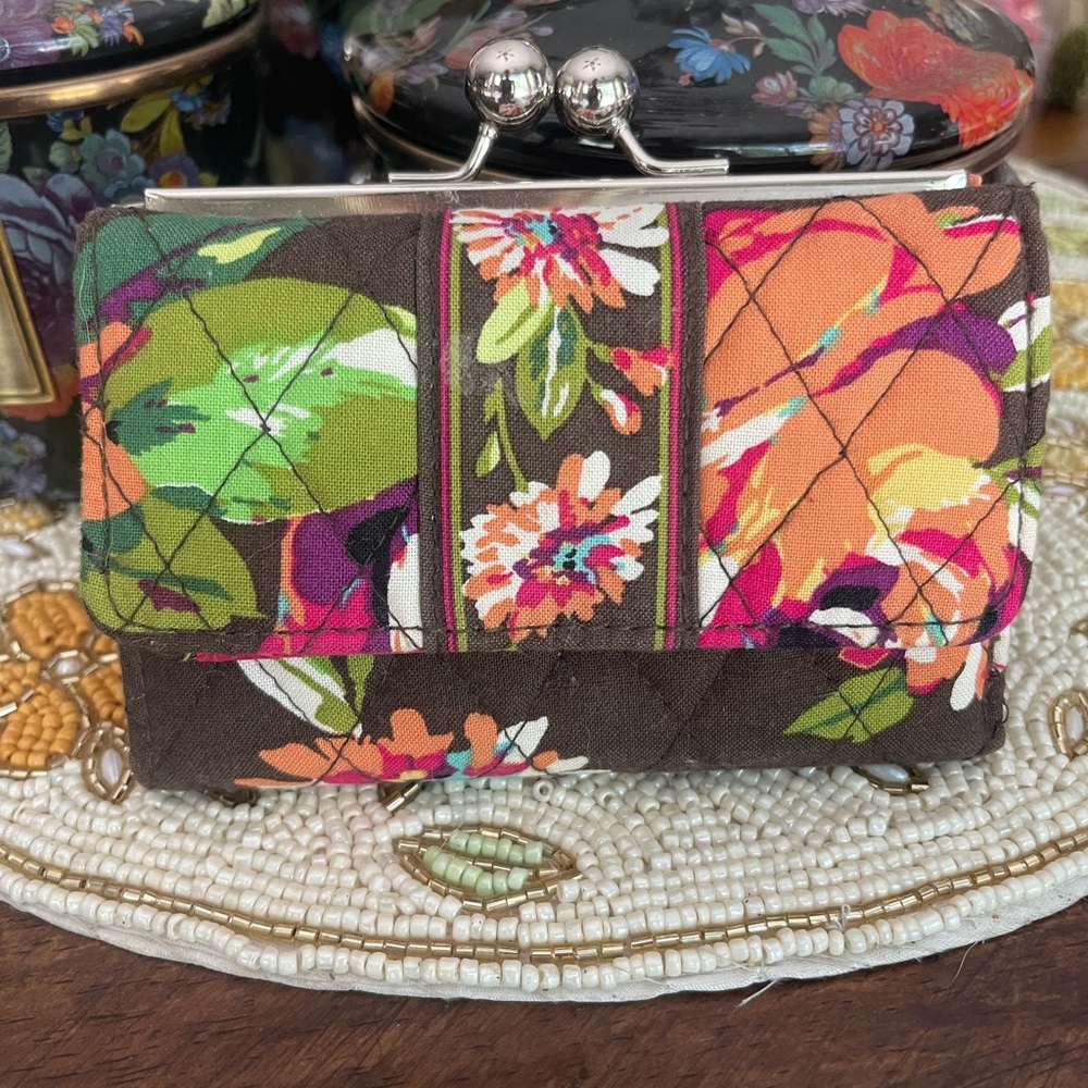 Vera Bradley Multicolor Floral Clutch Wallet